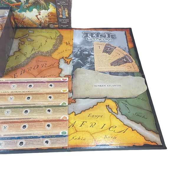RISK GODSTORM Skill Board Game 2004 Hasbro Avalon Hill 105%COMPLETE! +17 TOKENS - Picture 12 of 15
